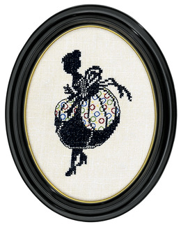 Broderikit Tavla Damsilhuett