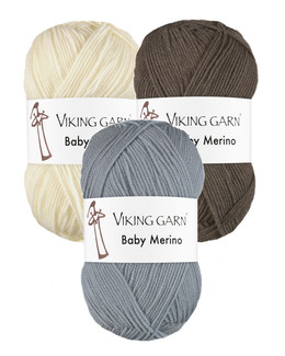 Garn Viking Trend Baby Merino Strikking, pynt, garn og strikkeoppskrifter