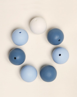 Perler 15 mm Blå Mix Strikking, pynt, garn og strikkeoppskrifter