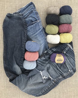 Garn Jeans Strikking, pynt, garn og strikkeoppskrifter