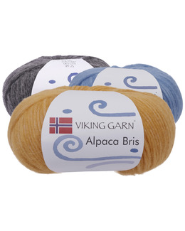 Garn Viking Alpaca Bris Strikking, pynt, garn og strikkeoppskrifter