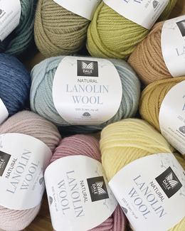 Garn Lanolin wool Strikking, pynt, garn og strikkeoppskrifter
