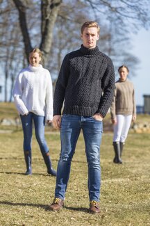 Beskrivning Unisextröja med fint strukturmönster