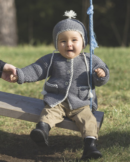 Beskrivning Raglankofta och mössa