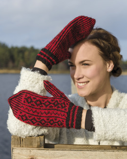 Beskrivning Damvantar mönsterstickade