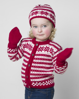 Beskrivning Kofta, mössa och sockor