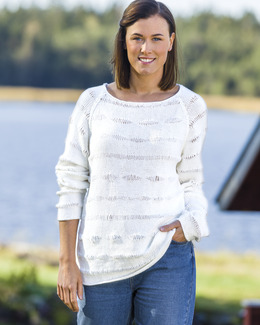 Beskrivning Tröja med tappade maskor