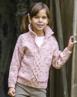 Beskrivning Tröja barn med fläta & krage