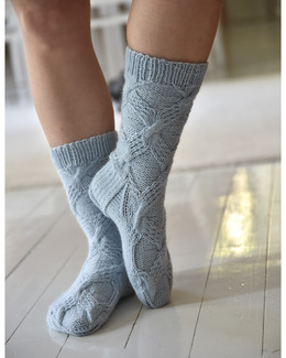 Beskrivning Sockor i flätmönster