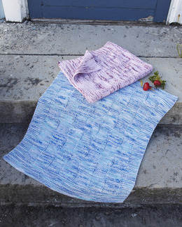 Beskrivning Babyfilt Stickad