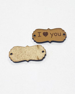 Lädertags I love You