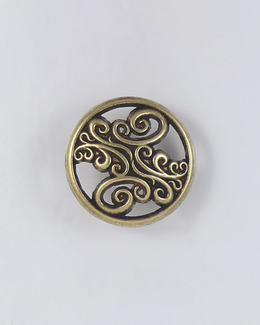 Knapp antikguld 20 mm