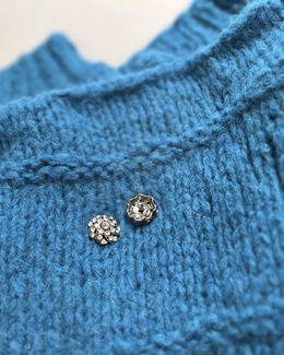 Knapp 22 mm Diamant Silver