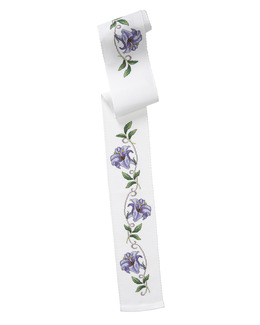 Broderikit Festremsa Lila blomster