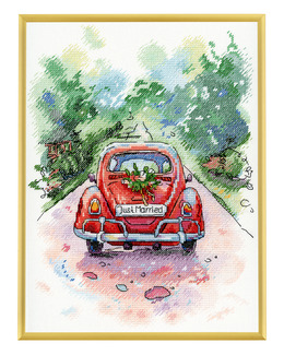 Broderikit Tavla Just married