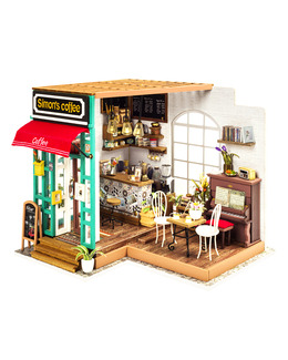 Miniatyrrom Café Strikking, pynt, garn og strikkeoppskrifter