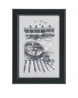 Broderikit Tavla Roddbåt