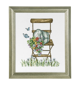 Broderikit Tavla Blomsterstol