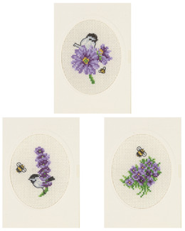 Kort Blommor 3-pack