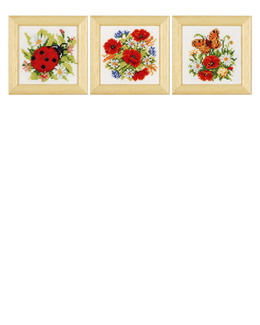 Broderikit Tavlor Vårkänslor 3-pack