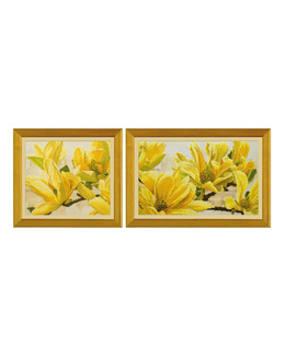 Broderikit Tavla Gul magnolia 2 dela