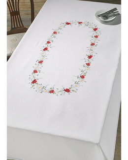 Broderikit Middagsduk Sommar