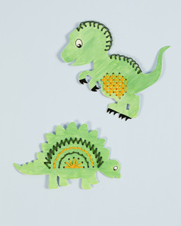Broderikit Dinosaurier 2-pack