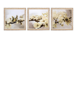 Broderikit Tavla Blommande 3 delar