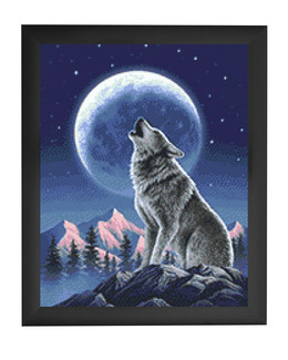 Diamond painting Månvaktare
