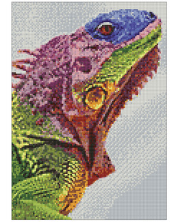 Diamond painting Leguan