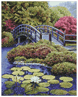 Diamond painting Japansk trädgård