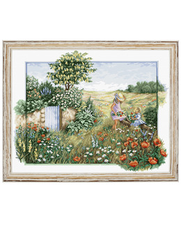 Broderikit Tavla Vallmoäng