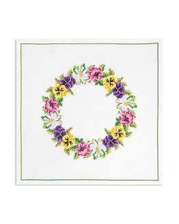 Broderikit Duk Blomsterkrans