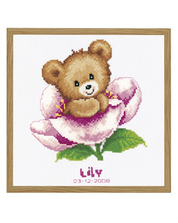 Broderikit Tavla Söta björnen