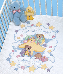 Broderikit Babytäcke Lilla stjärna