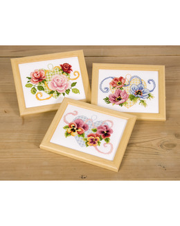 Tavlor 3-pack Blommor