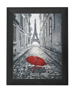 Broderikit Tavla Regn i Paris