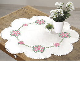 Broderikit Duk Blombuketter