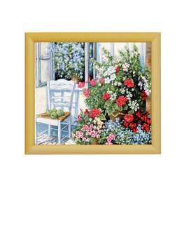 Broderikit Tavla Blomsteroas