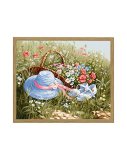 Broderikit Tavla Blomsterkorg