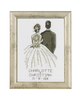 Broderikit Tavla Brudpar