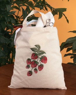 Broderikit Väska Jordgubbar