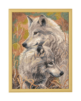 Broderikit Tavla Vargtro