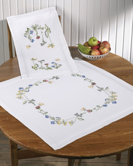 Duk Sommarblommor med eller utan garn