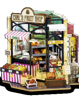Miniatyrrum Carl's fruit shop