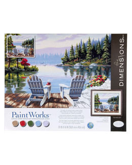 Paint by numbers Morgon vid sjön