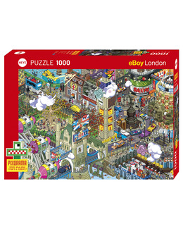 Pussel Cartoon London 1000 bitar