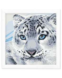 Diamond Painting Leopard Strikking, pynt, garn og strikkeoppskrifter