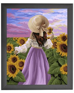 Paint by numbers Solrosdröm