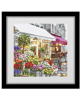 Broderikit Tavla Blomsterbutik
